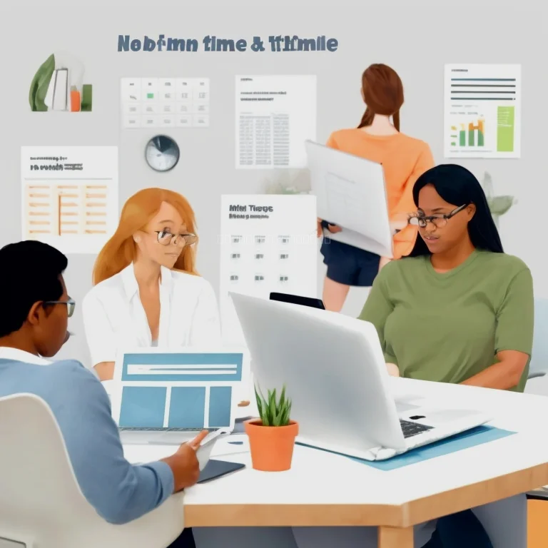 生産性向上のために計画を立てるビジネスマンのイラスト